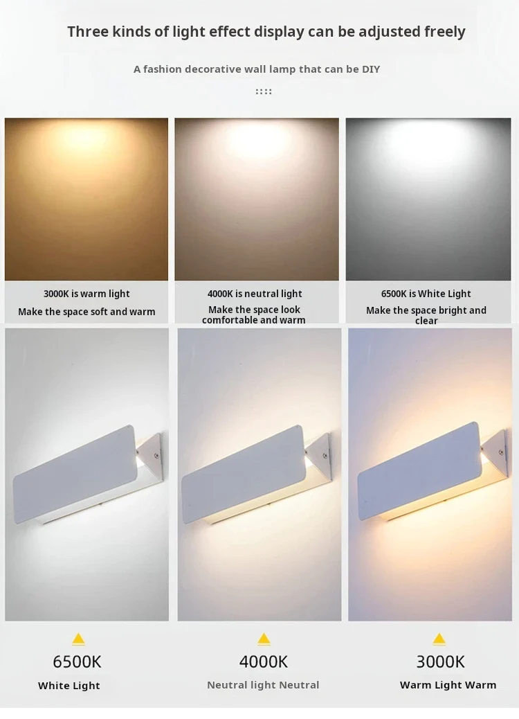 Moderne LED Wandleuchte Flexibel für Schlafzimmer und Büro Leseleuchte