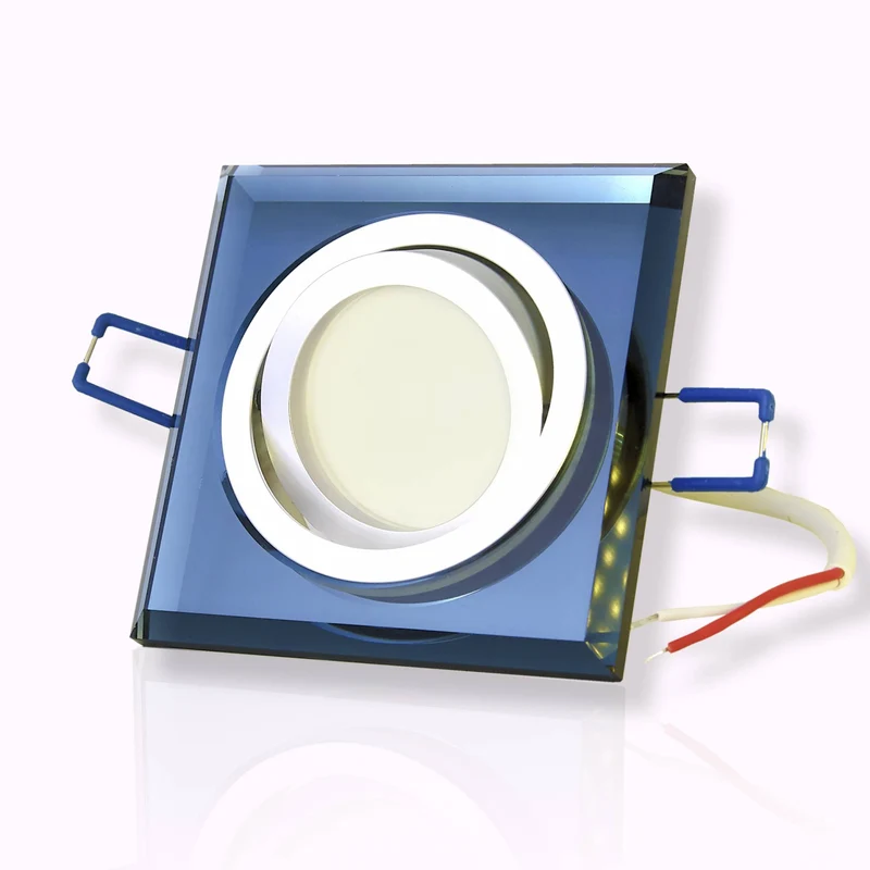 LED Einbaustrahler Glas schwenkbar flach 3-6,5W 230 Volt Einbauspot Lampe