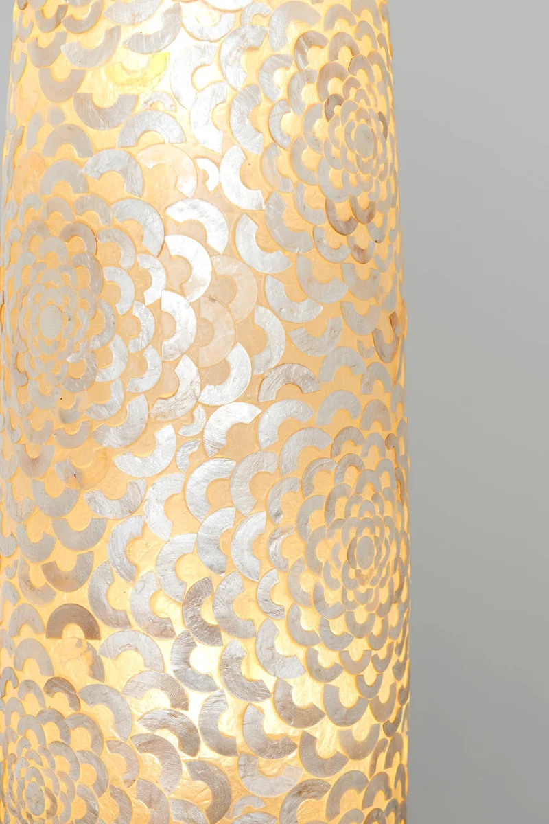 Stehlampe Visione 3-flammig Fiberglas Rund 155 cm Natur