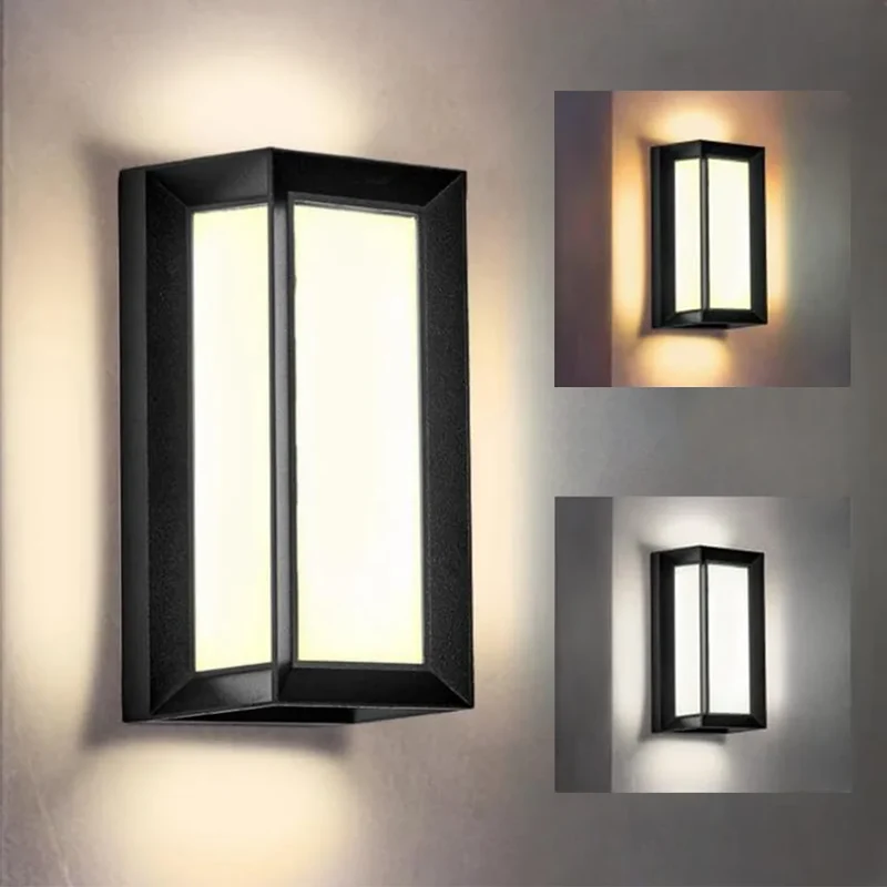 Moderne LED Außenwandleuchte mit Bewegungsmelder für Garten und Veranda