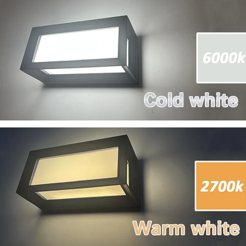 Moderne LED Außenwandleuchte mit Bewegungsmelder für Garten und Veranda