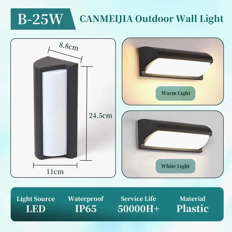 Moderne Quadratische LED Wandleuchte für minimalistischen Außen und Innenbereich