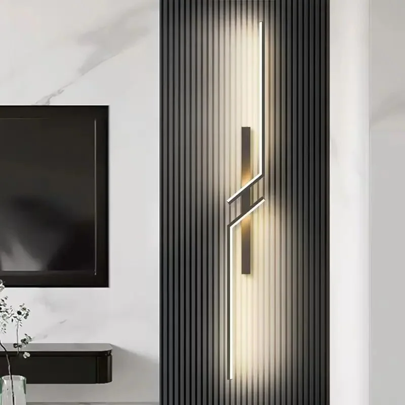 Minimalistische LED Streifen Wandleuchte für modernes Wohnzimmer und Schlafzimmer