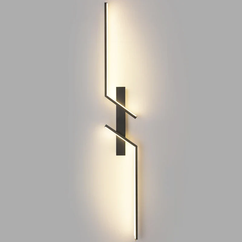 Minimalistische LED Streifen Wandleuchte für modernes Wohnzimmer und Schlafzimmer