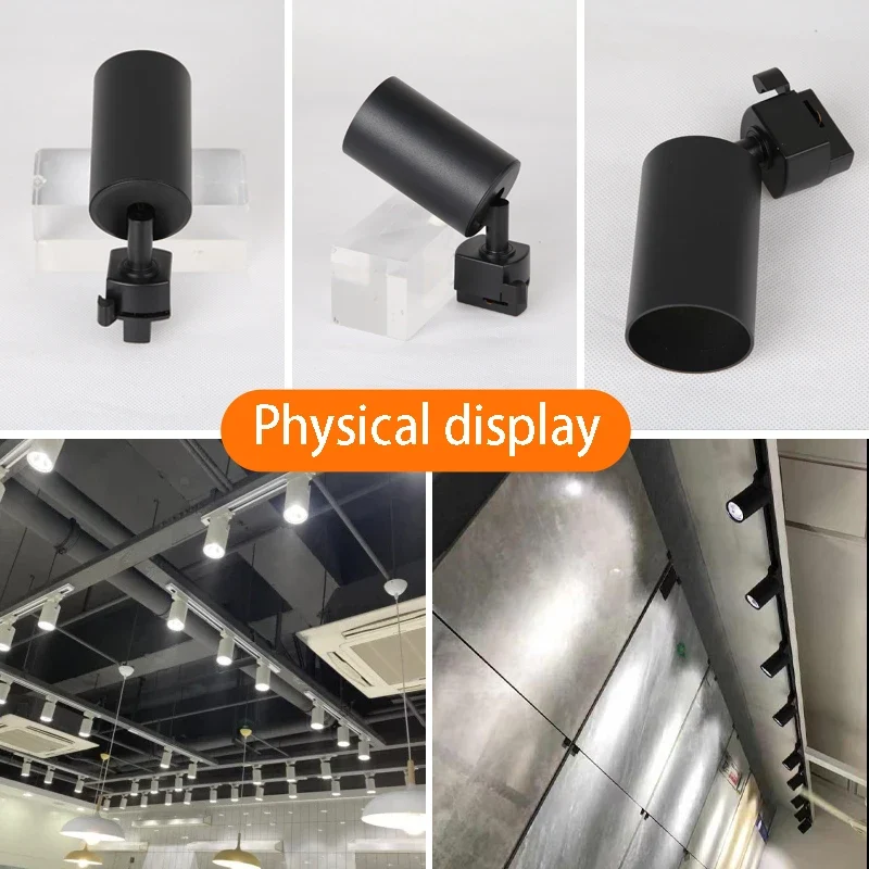 Modernes GU10 LED Schienensystem 1–6 Spots für Küche und Ladenbeleuchtung