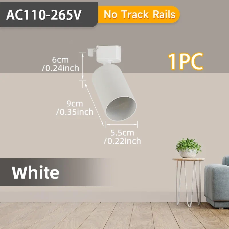 Modernes GU10 LED Schienensystem 1–6 Spots für Küche und Ladenbeleuchtung