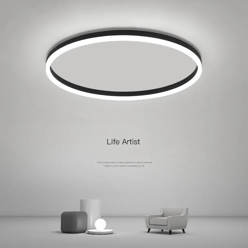 Runde LED Ring Deckenleuchte mit optionalem Dimmer für Schlafzimmer und Diele