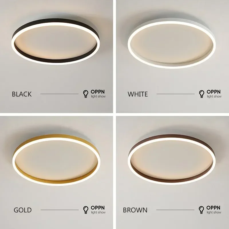 Runde LED Ring Deckenleuchte mit optionalem Dimmer für Schlafzimmer und Diele