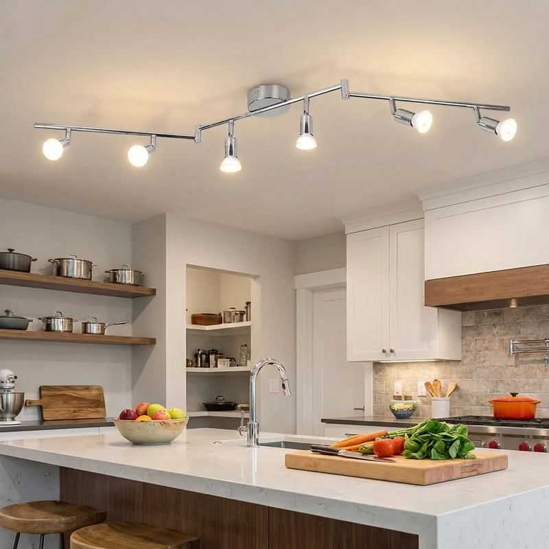Moderner LED Deckenstrahler GU10 Mehrköpfig für Wohnzimmer und Küche