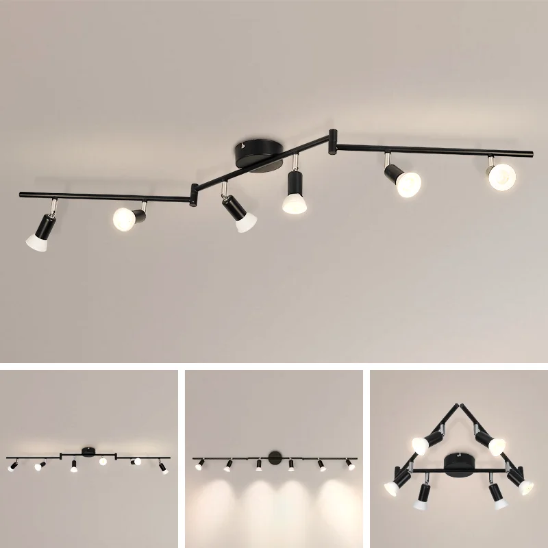 Moderner LED Deckenstrahler GU10 Mehrköpfig für Wohnzimmer und Küche