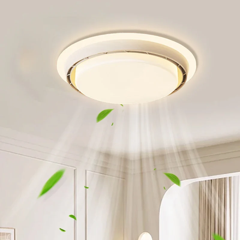 Moderner Walnuss Klingenloser Deckenventilator mit Fernbedienung und App Steuerung