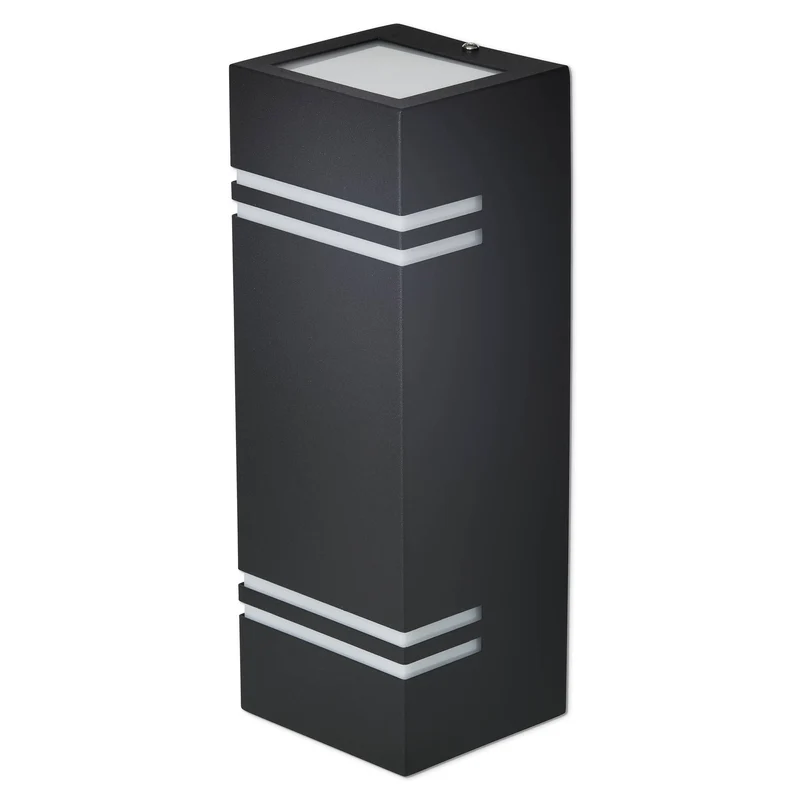 Wandleuchte Außen-Leuchte 25cm Außenlampe IP44 2x GU10 up down Wandlampe