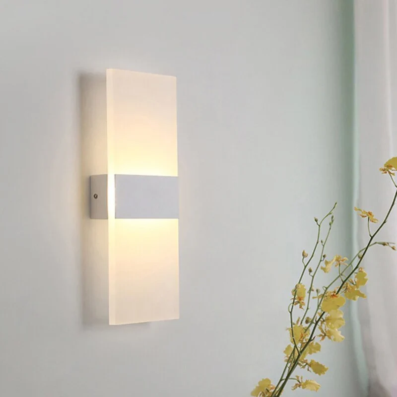 Moderne LED Wandleuchte Dimmbar Warmweiß für Schlafzimmer und Flur