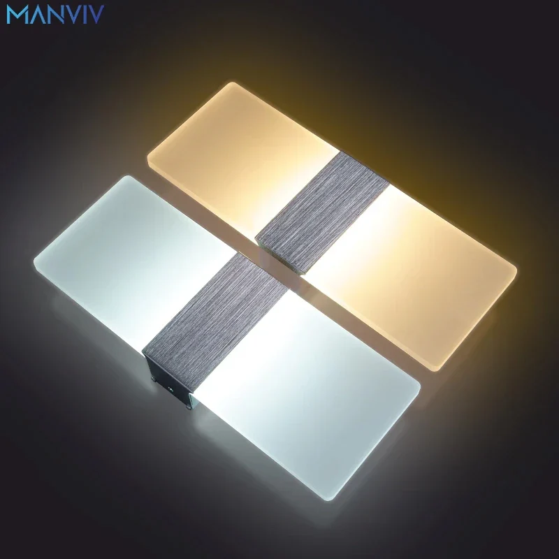 Moderne LED Wandleuchte Dimmbar Warmweiß für Schlafzimmer und Flur
