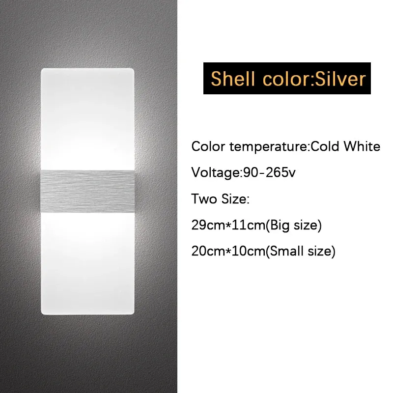 Moderne LED Wandleuchte Dimmbar Warmweiß für Schlafzimmer und Flur