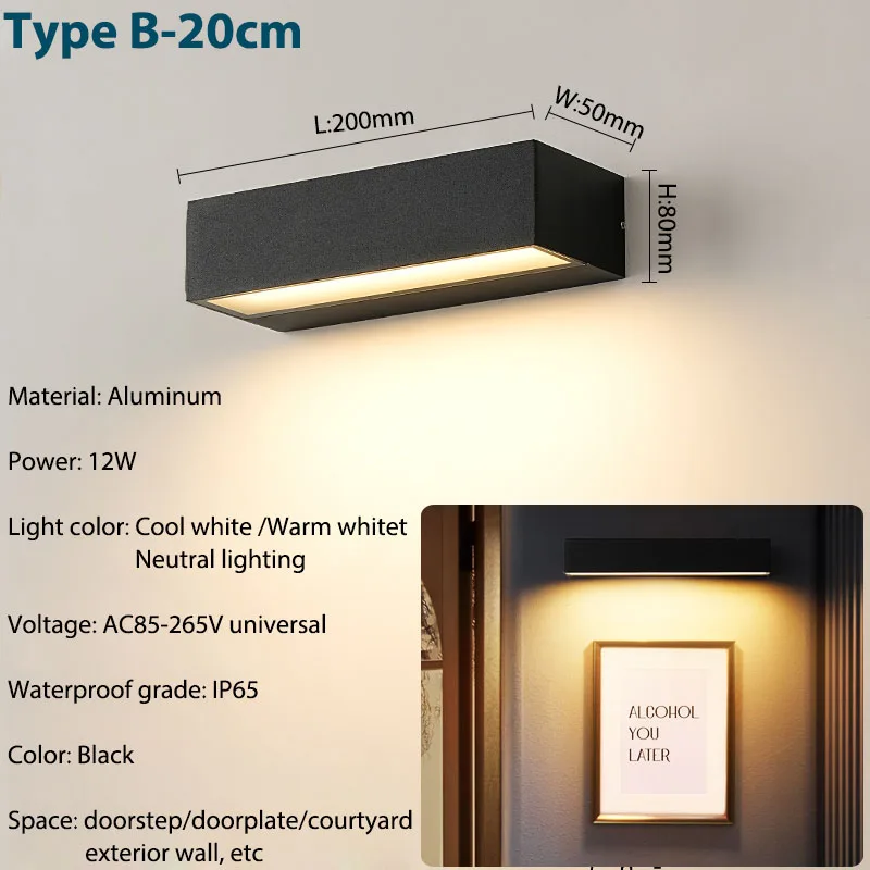 Moderne Geometrische LED Wandleuchte für Wohnzimmer und Schlafzimmer Dekor
