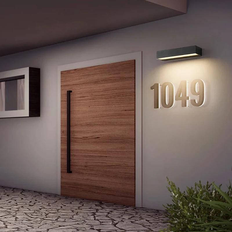 Moderne LED Wandleuchte Schwarz für Wohnzimmer, Schlafzimmer und Flur