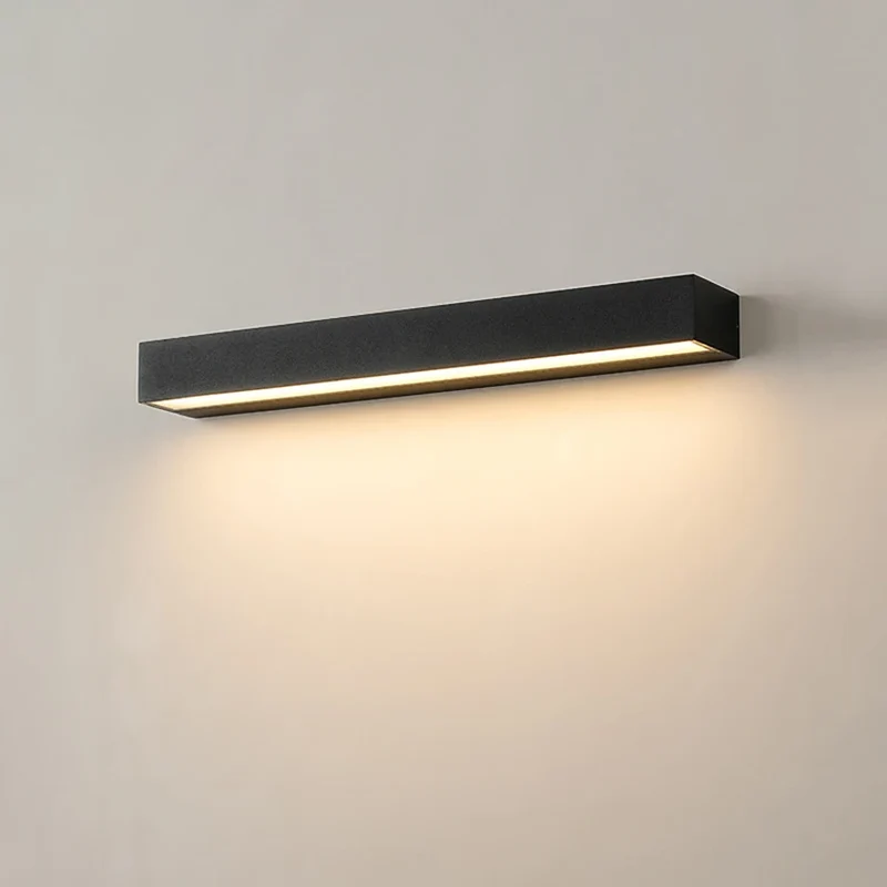 Moderne LED Wandleuchte Schwarz für Wohnzimmer, Schlafzimmer und Flur