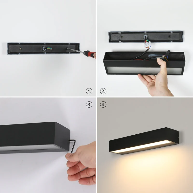 Außenwandleuchte LED Edelstahl IP65 für Hauseingang und Gartentor