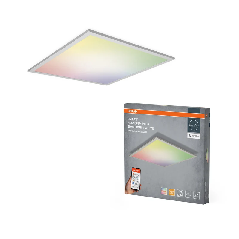 OSRAM Matter SMART+ PLANON PLUS LED Panel mehrfarbig 600X600