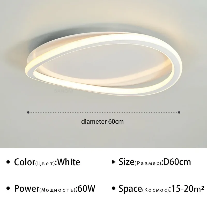 Moderner LED Decken Kronleuchter Schlicht für Wohnzimmer und Esszimmer Alltäglich