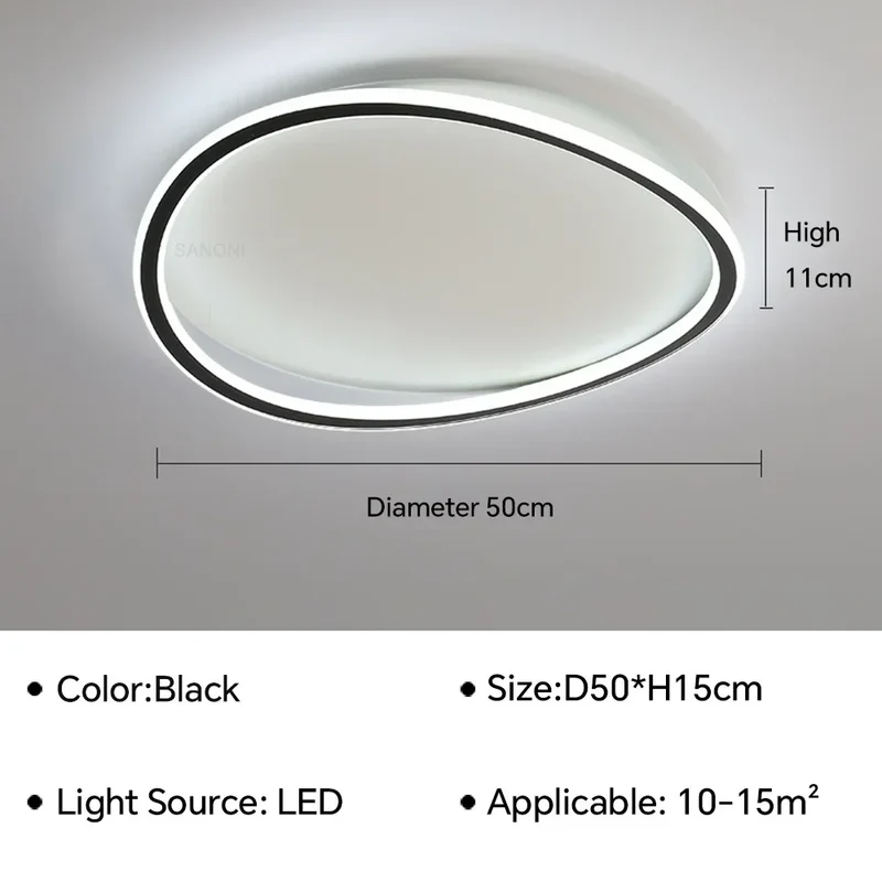 Moderner LED Decken Kronleuchter Schlicht für Wohnzimmer und Esszimmer Alltäglich