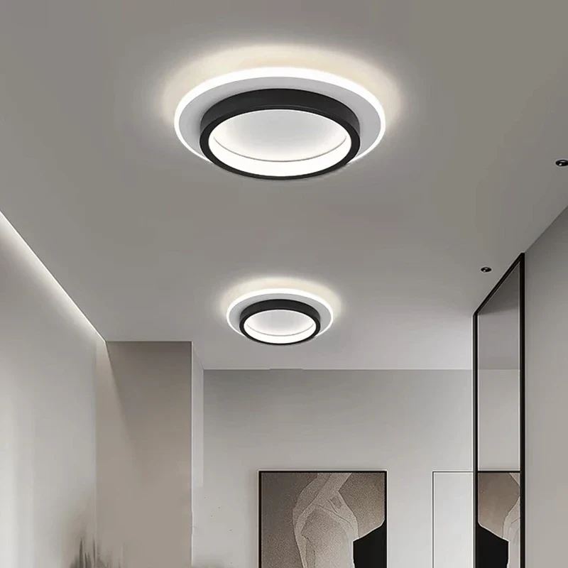 Vielseitige LED Deckenleuchte Rund und Eckig im Nordic-Stil für alle Zimmer