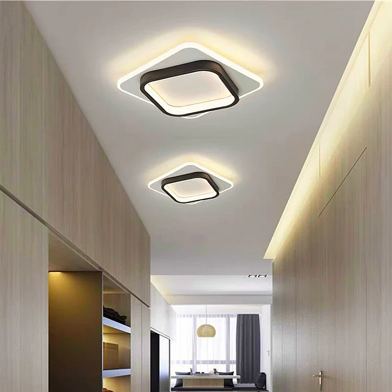 Vielseitige LED Deckenleuchte Rund und Eckig im Nordic-Stil für alle Zimmer