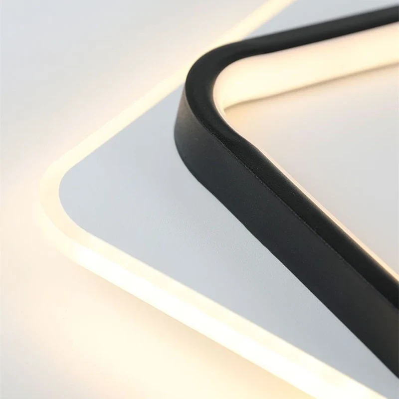 Vielseitige LED Deckenleuchte Rund und Eckig im Nordic-Stil für alle Zimmer