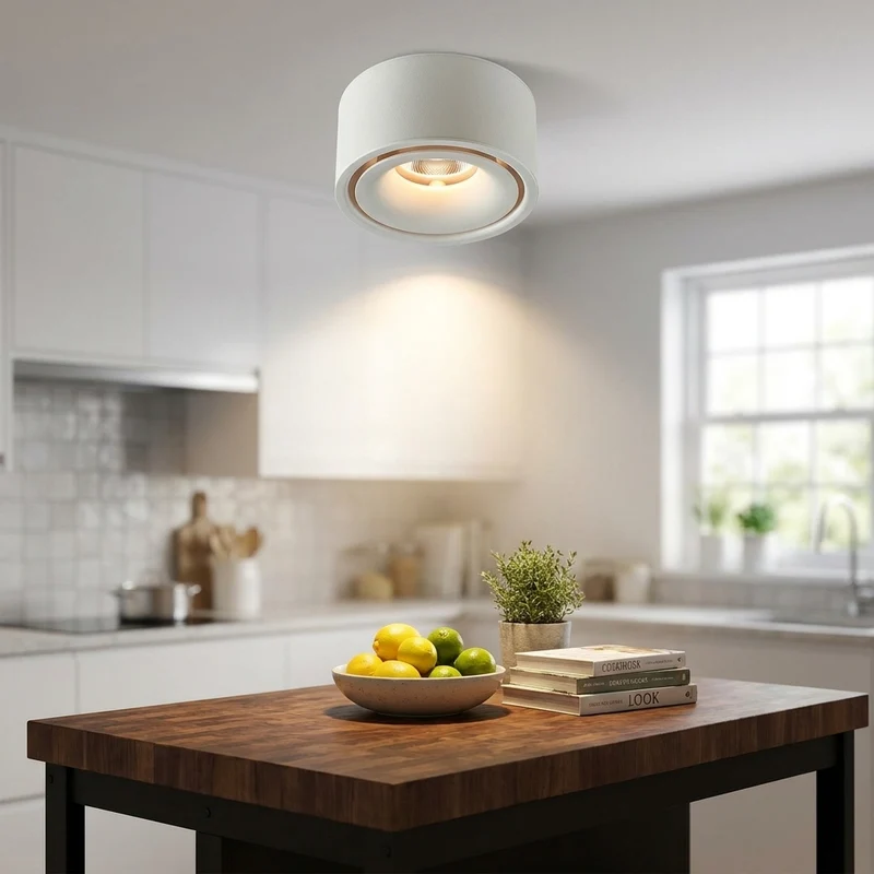 Runder LED Aufbau-Downlight 7W–18W Dimmbar für Wohnzimmer und Büro