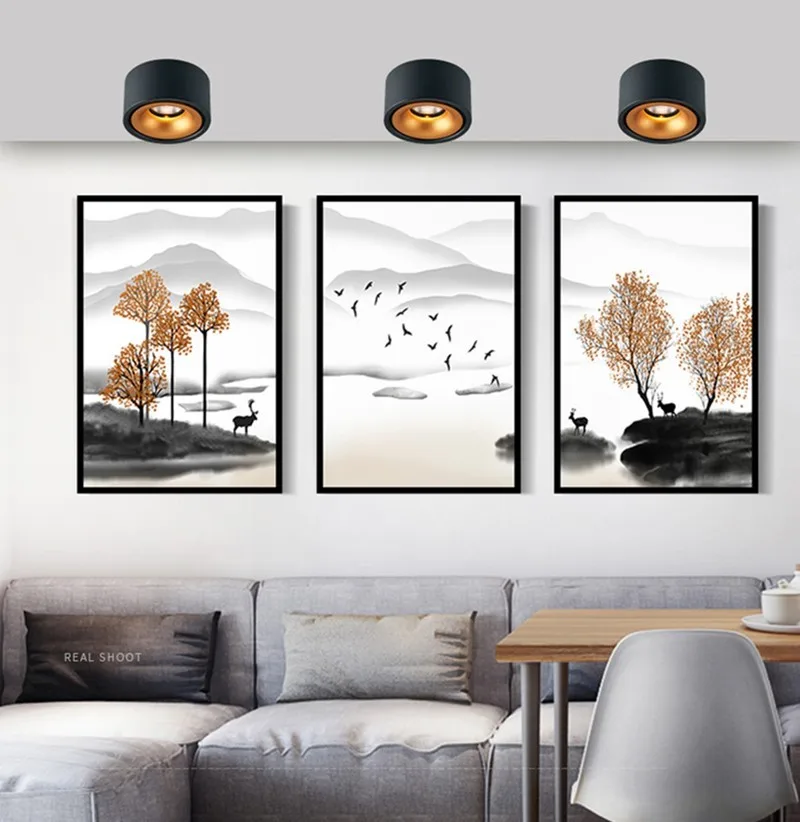 Runder LED Aufbau-Downlight 7W–18W Dimmbar für Wohnzimmer und Büro