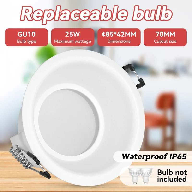 Schwenkbarer GU10 LED Aufbaustrahler Einzel und 3er-Pack für Küche und Büro