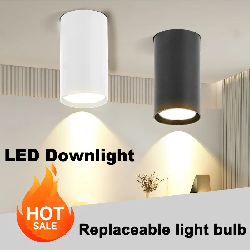 Schwenkbarer GU10 LED Aufbaustrahler Einzel und 3er-Pack für Küche und Büro