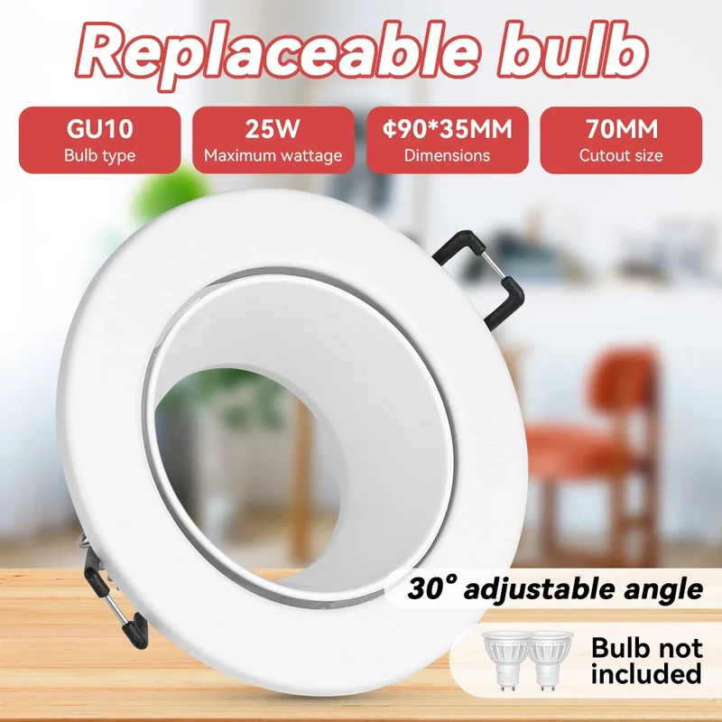 Schwenkbarer GU10 LED Aufbaustrahler Einzel und 3er-Pack für Küche und Büro