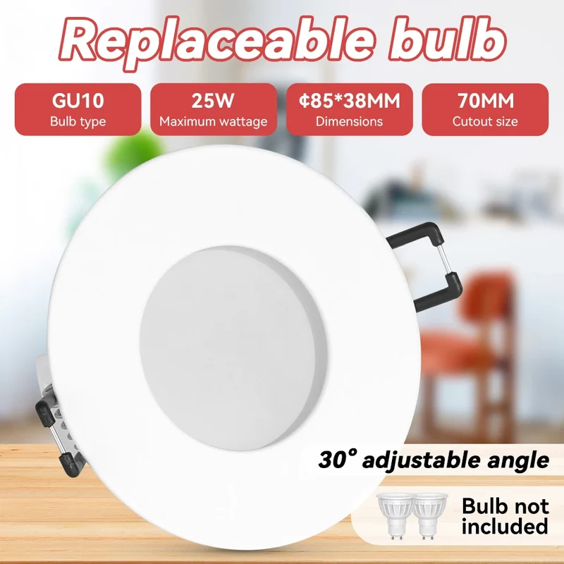 Schwenkbarer GU10 LED Aufbaustrahler Einzel und 3er-Pack für Küche und Büro