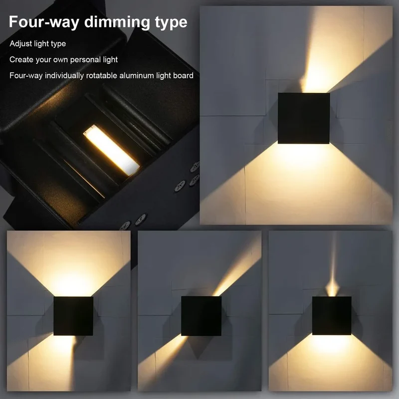 Moderne LED Außenwandleuchte Anthrazit IP65 für Hauseingang und Fassade