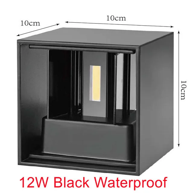 Moderne LED Außenwandleuchte Anthrazit IP65 für Hauseingang und Fassade