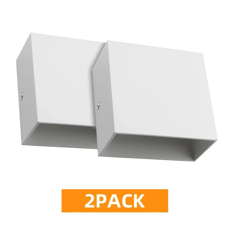 Moderne LED Außenwandleuchte Silber IP44 für Hauseingang und Terrasse