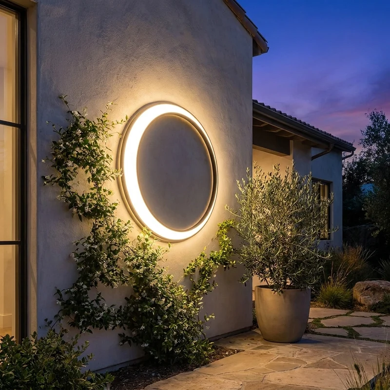 Retro Vintage Außenwandleuchte Kupfer für Hauseingang und Gartenweg
