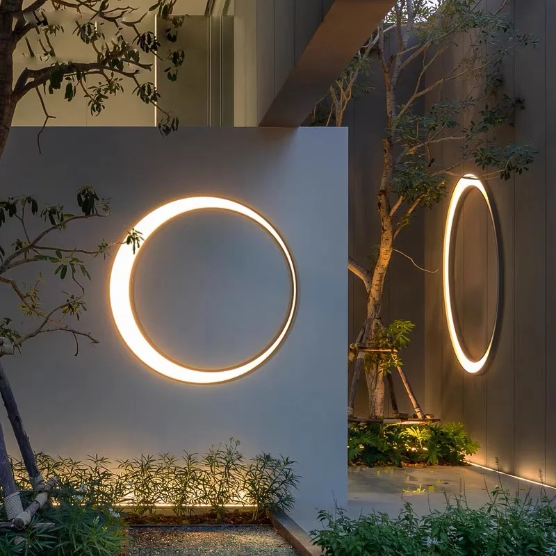 Moderne Außenwandleuchte LED Zylinderform für Hauseingang und Terrasse