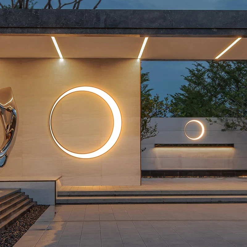 Moderne Außenwandleuchte LED Zylinderform für Hauseingang und Terrasse