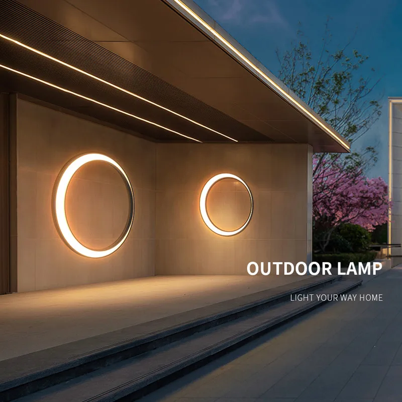 Moderne Außenwandleuchte LED Zylinderform für Hauseingang und Terrasse