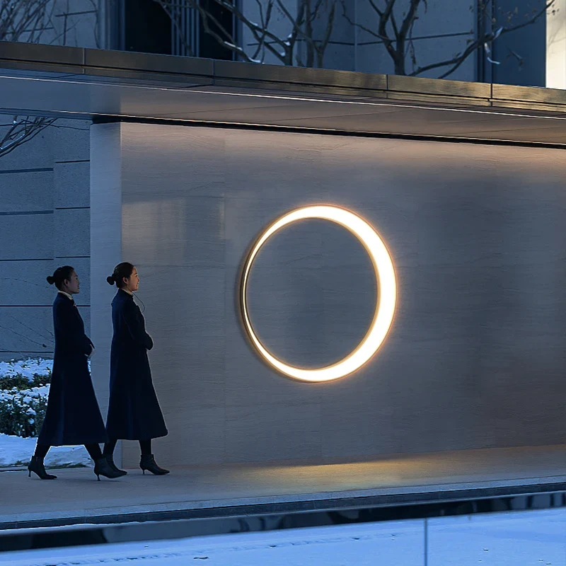 Moderne Außenwandleuchte LED Zylinderform für Hauseingang und Terrasse