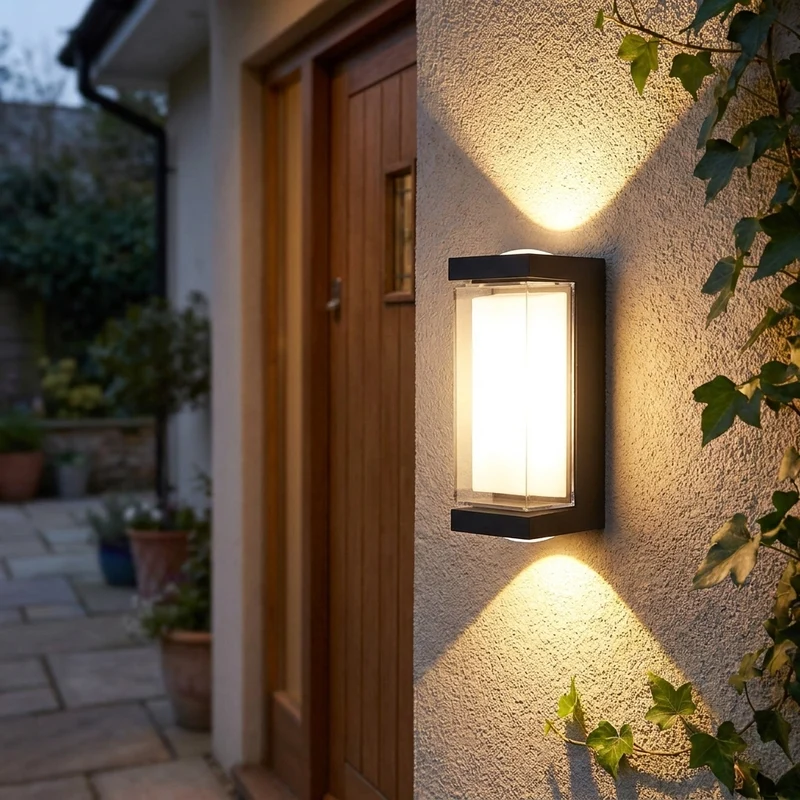 Moderne LED Wandleuchte für Innen und Außen Architekturbeleuchtung IP65