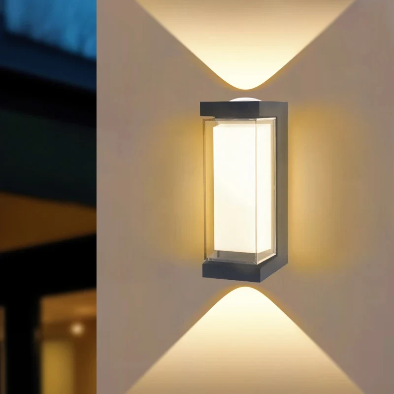 Moderne LED Wandleuchte für Innen und Außen Architekturbeleuchtung IP65