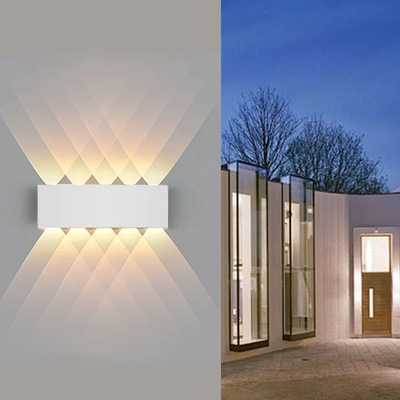 Moderne LED Wandleuchte für Innen und Außen Architekturbeleuchtung IP65