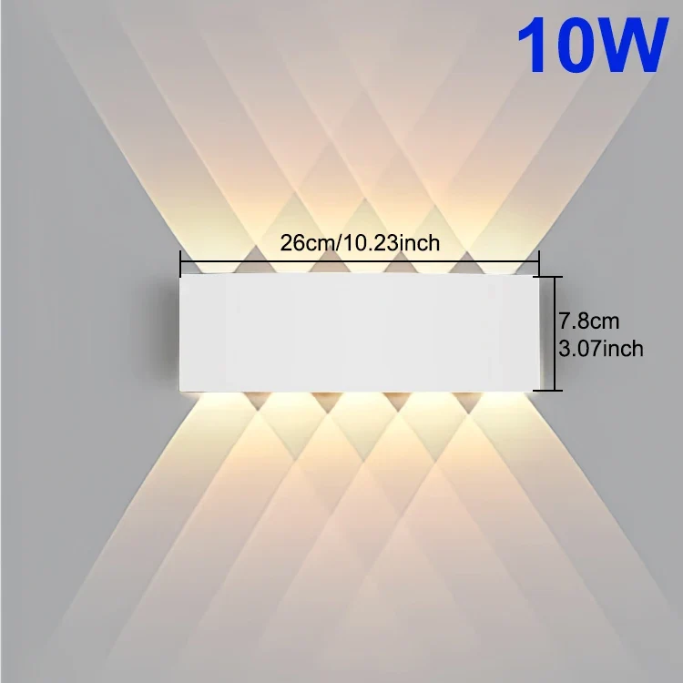 Moderne LED Wandleuchte für Innen und Außen Architekturbeleuchtung IP65