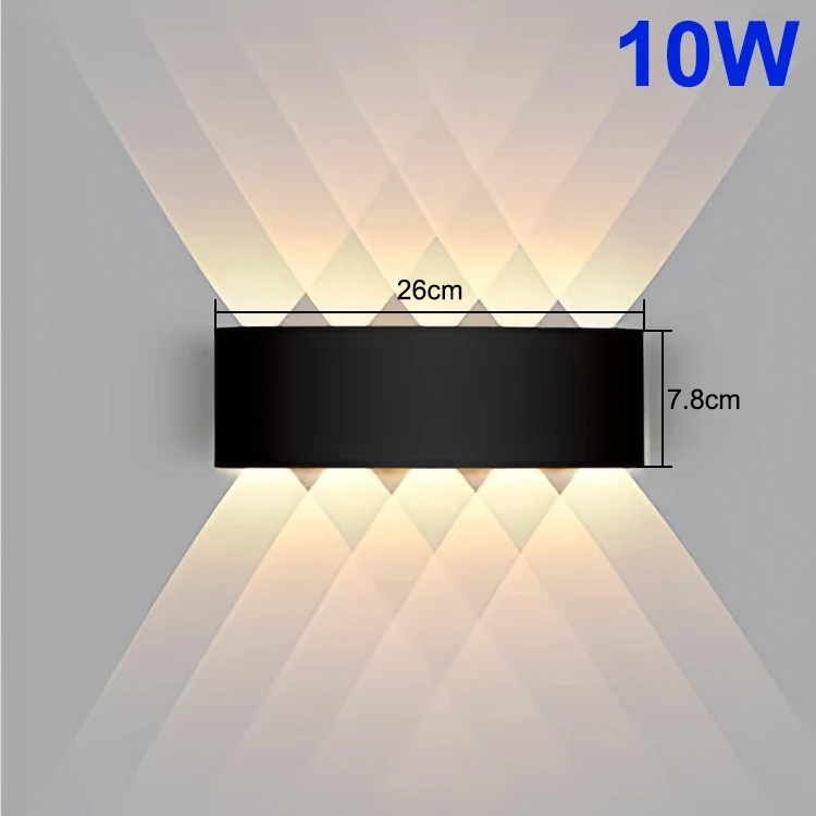 Moderne LED Wandleuchte für Innen und Außen Architekturbeleuchtung IP65