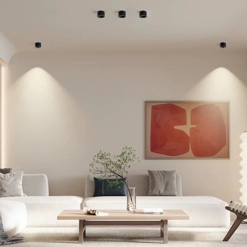 Schwenkbarer COB LED Aufbaustrahler 5W–15W für Wohnzimmer und Ladengeschäfte