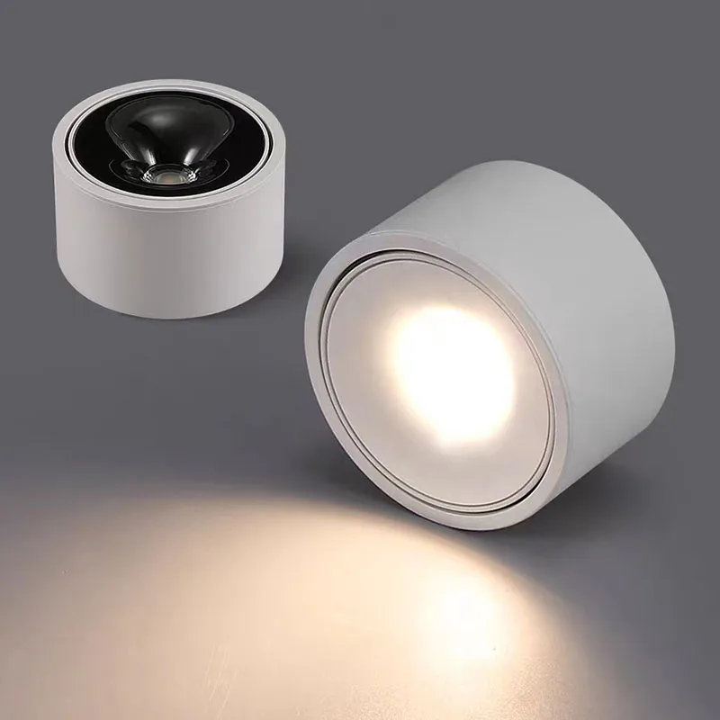 Schwenkbarer COB LED Aufbaustrahler 5W–15W für Wohnzimmer und Ladengeschäfte